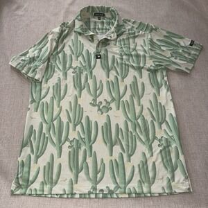 Bad Birdie Polo Shirt Men's Large WM Phoenix Open Golf Green Cactus TPC